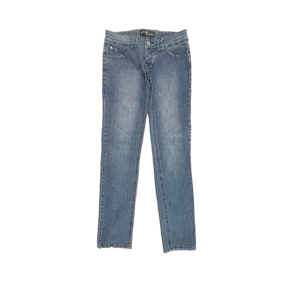 Duchesse Skinny Distressed Women's size‎ 5 Dark Wash Blue Denim Jeans